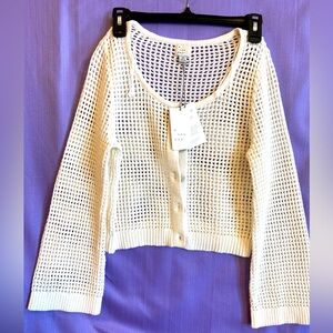 A new day, sweater shawl size: XS